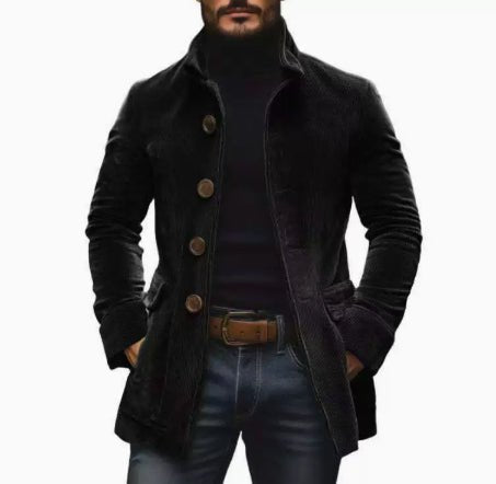 Men's Winter Stand Collar Casual Blazer Coat Ralo Collection - RALO COLLECTION STUDIO