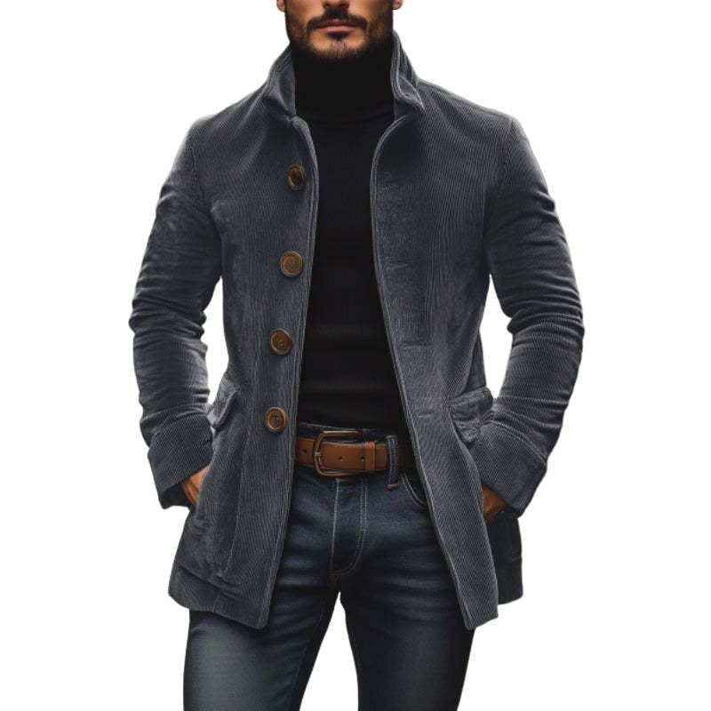 Men's Winter Stand Collar Casual Blazer Coat Ralo Collection - RALO COLLECTION STUDIO