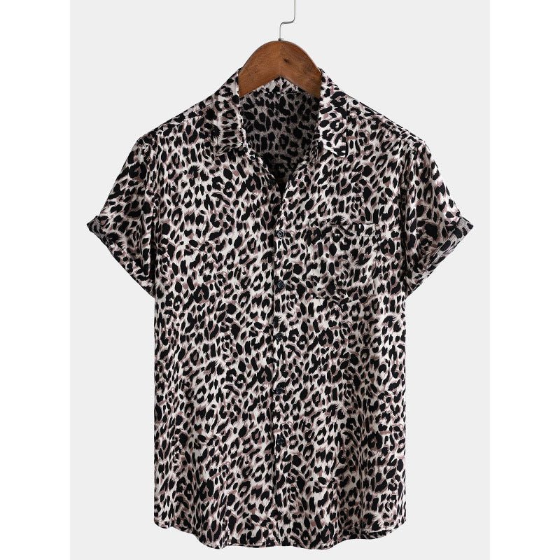 Men's Lapel Short-Sleeved Loose-Fitting Shirt - RALO COLLECTION STUDIO