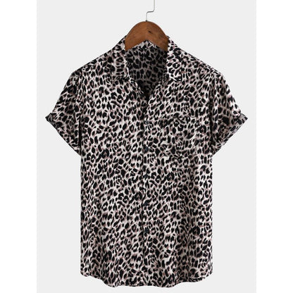 Men's Lapel Short-Sleeved Loose-Fitting Shirt - RALO COLLECTION STUDIO