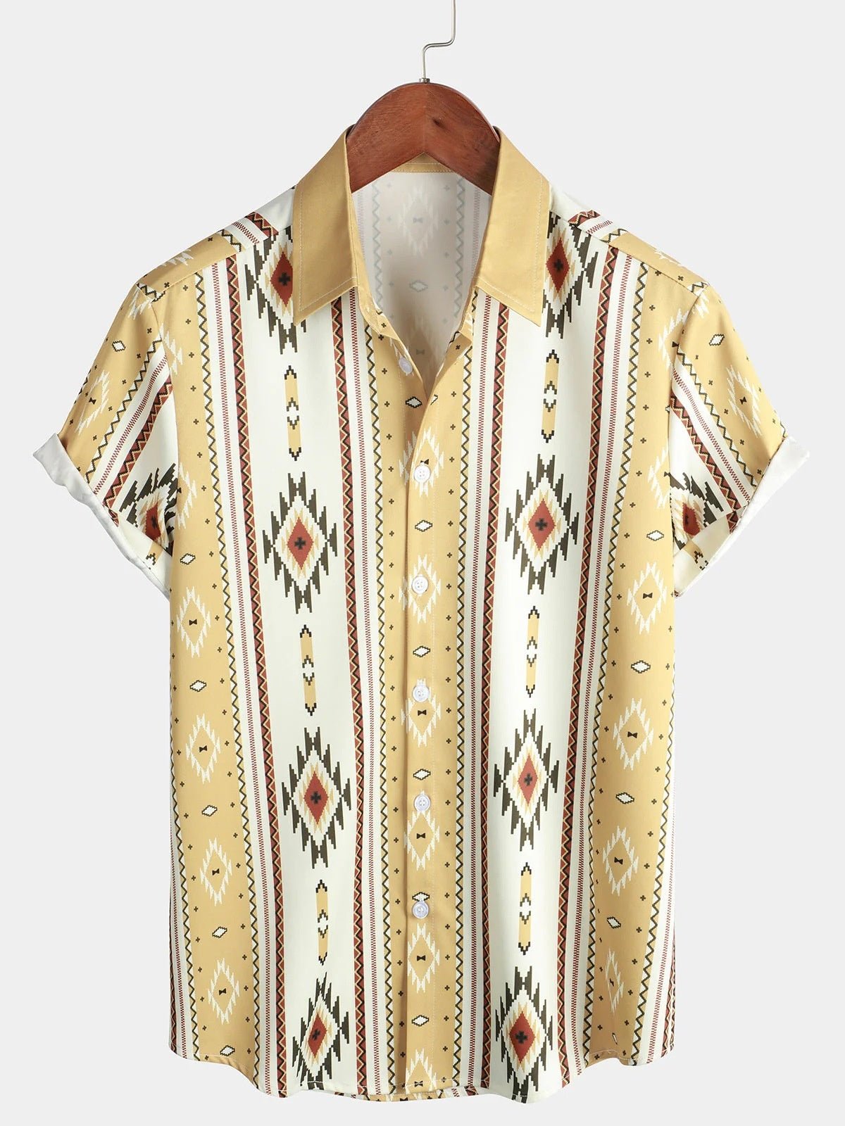 Men's Lapel Short-Sleeved Loose-Fitting Shirt - RALO COLLECTION STUDIO