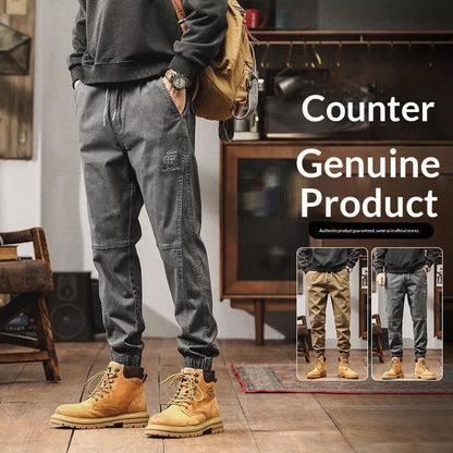 Mens Loose-fit Ankle-length Jogger Pants - RALO COLLECTION STUDIO