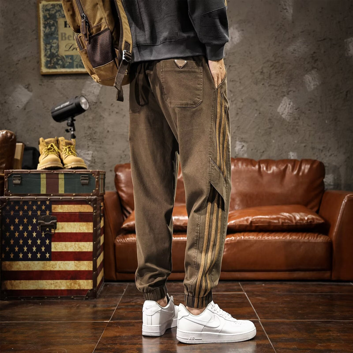 Mens Loose Fit Trendy AnkleTightening Pants - RALO COLLECTION STUDIO
