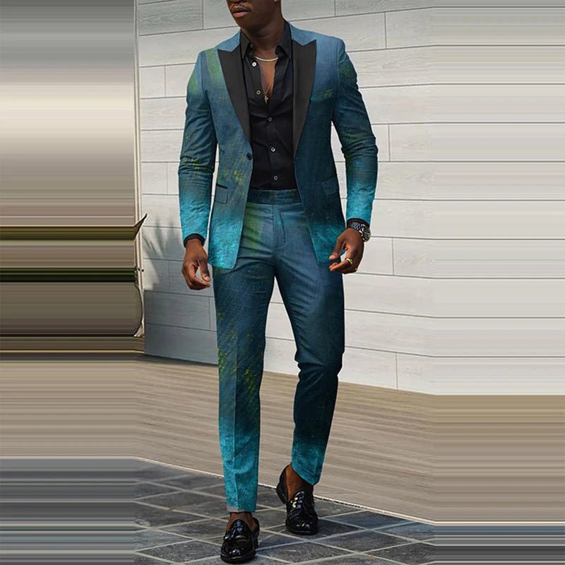 Mens New Autumn Slim-Fit Two-Piece Suit - RALO COLLECTION STUDIO