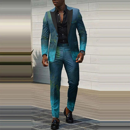 Mens New Autumn Slim-Fit Two-Piece Suit - RALO COLLECTION STUDIO