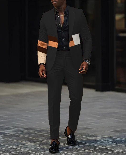 Mens New Autumn Slim-Fit Two-Piece Suit - RALO COLLECTION STUDIO
