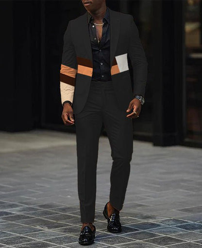 Mens New Autumn Slim-Fit Two-Piece Suit - RALO COLLECTION STUDIO