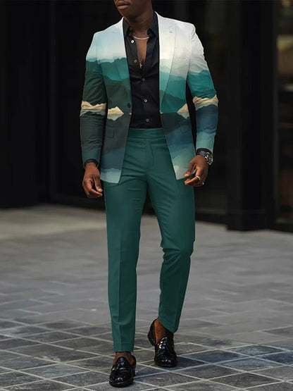 Mens New Autumn Slim-Fit Two-Piece Suit - RALO COLLECTION STUDIO