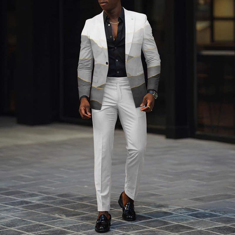 Mens New Autumn Slim-Fit Two-Piece Suit - RALO COLLECTION STUDIO