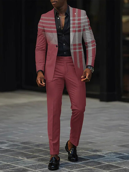 Mens New Autumn Slim-Fit Two-Piece Suit - RALO COLLECTION STUDIO