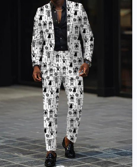 Mens New Autumn Slim-Fit Two-Piece Suit - RALO COLLECTION STUDIO