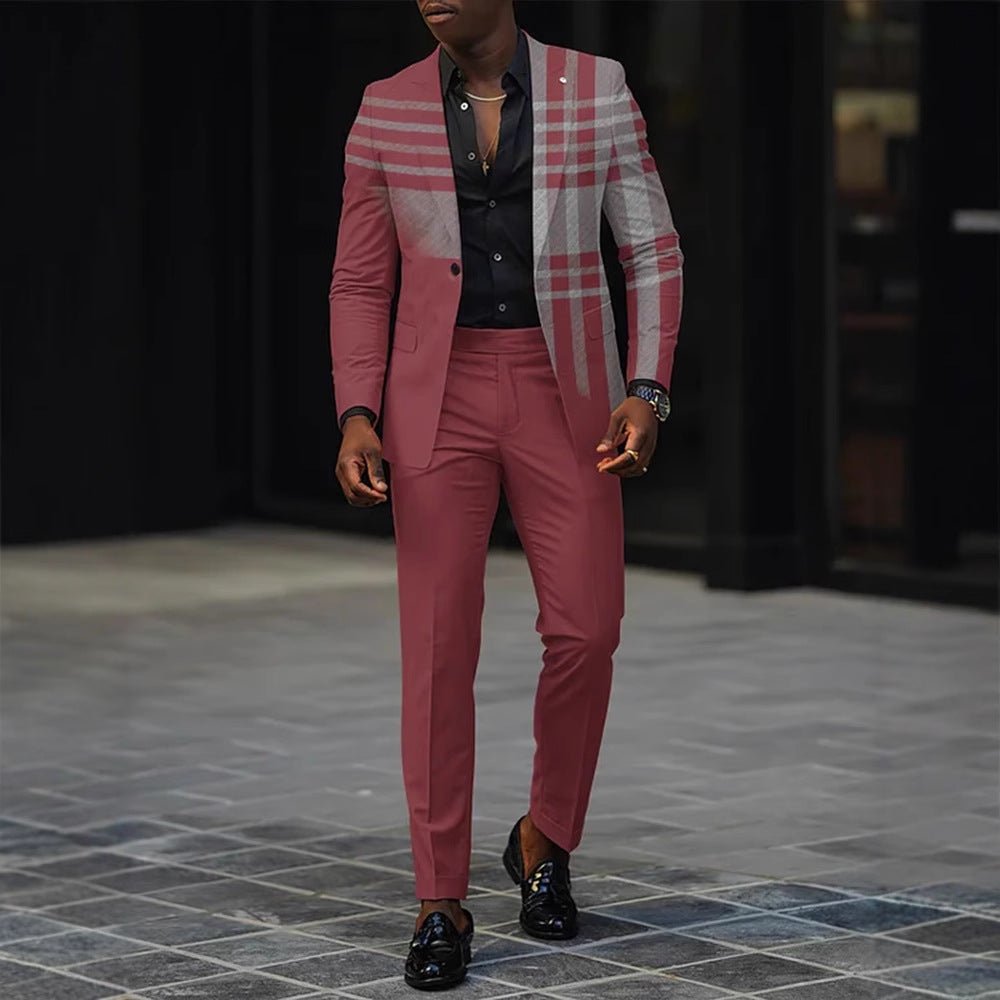 Mens New Autumn Slim-Fit Two-Piece Suit - RALO COLLECTION STUDIO