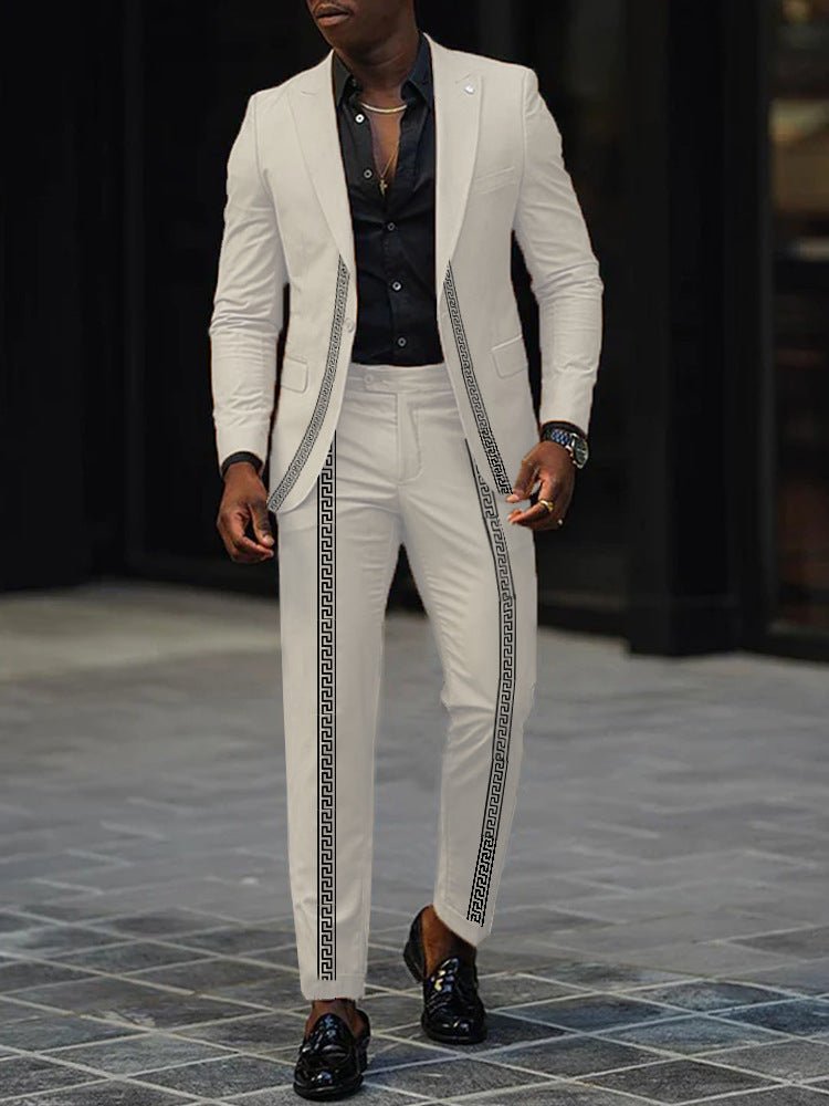 Mens New Autumn Slim-Fit Two-Piece Suit - RALO COLLECTION STUDIO