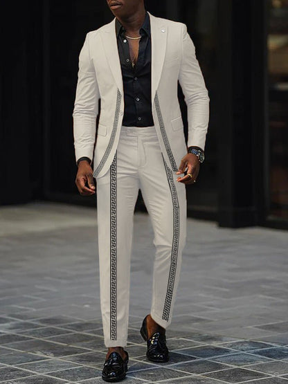Mens New Autumn Slim-Fit Two-Piece Suit - RALO COLLECTION STUDIO