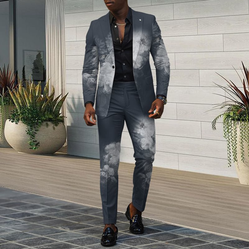Mens New Autumn Slim-Fit Two-Piece Suit - RALO COLLECTION STUDIO