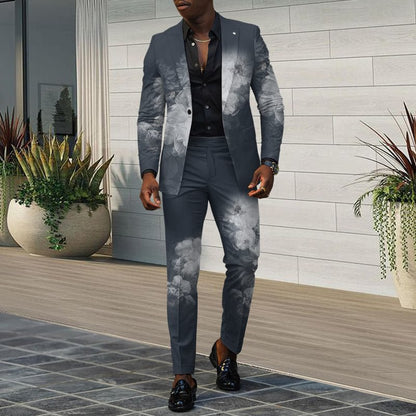 Mens New Autumn Slim-Fit Two-Piece Suit - RALO COLLECTION STUDIO