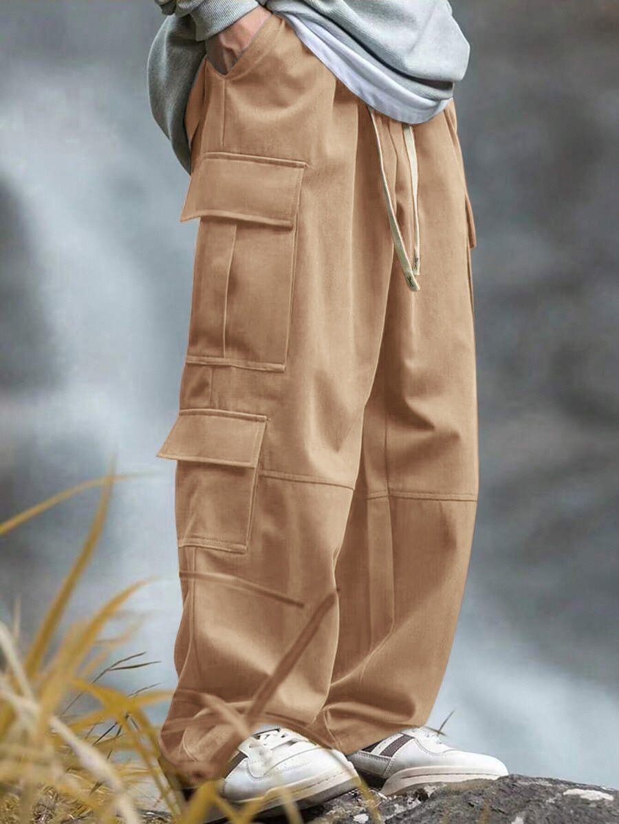 Men's Outdoor Multi-Pocket Straight Work Pants Ralo Collection - RALO COLLECTION STUDIO