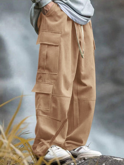 Men's Outdoor Multi-Pocket Straight Work Pants Ralo Collection - RALO COLLECTION STUDIO