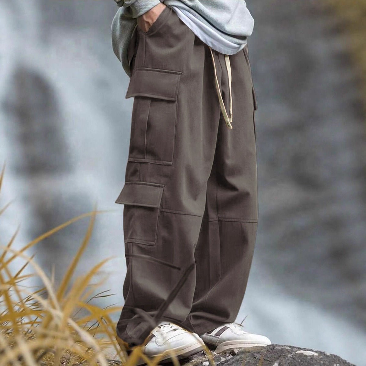 Men's Outdoor Multi-Pocket Straight Work Pants Ralo Collection - RALO COLLECTION STUDIO