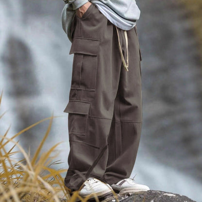 Men's Outdoor Multi-Pocket Straight Work Pants Ralo Collection - RALO COLLECTION STUDIO
