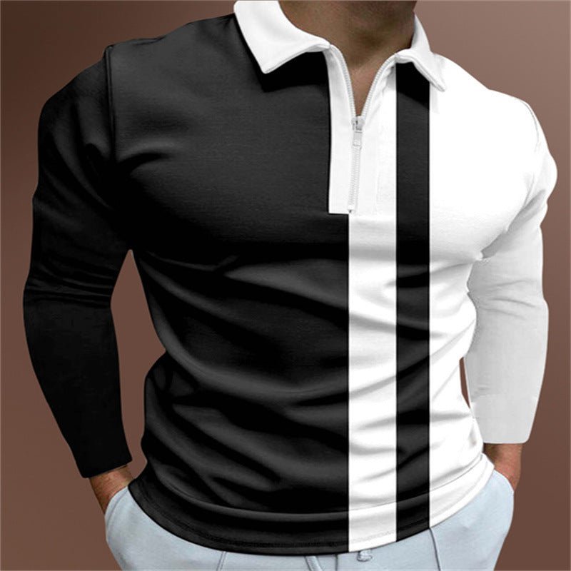 Men's POLO Shirt Striped Printed Short Sleeve T-Shirt Lapel Shirt - RALO COLLECTION STUDIO