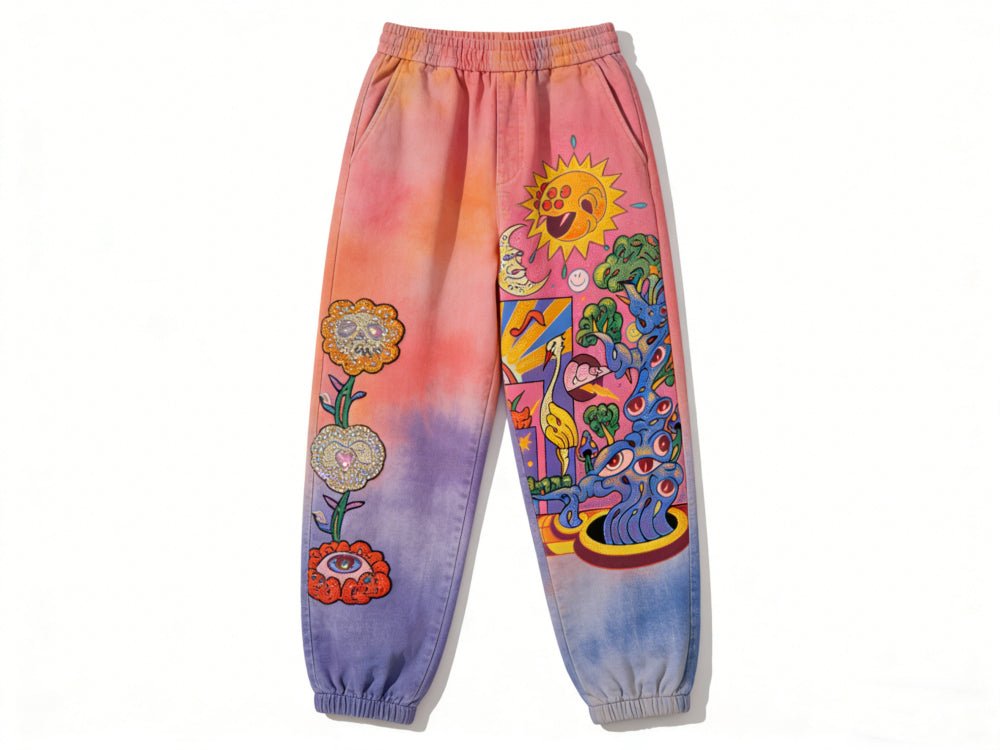 Mens Printed Ankle-Fit Pants - RALO COLLECTION STUDIO