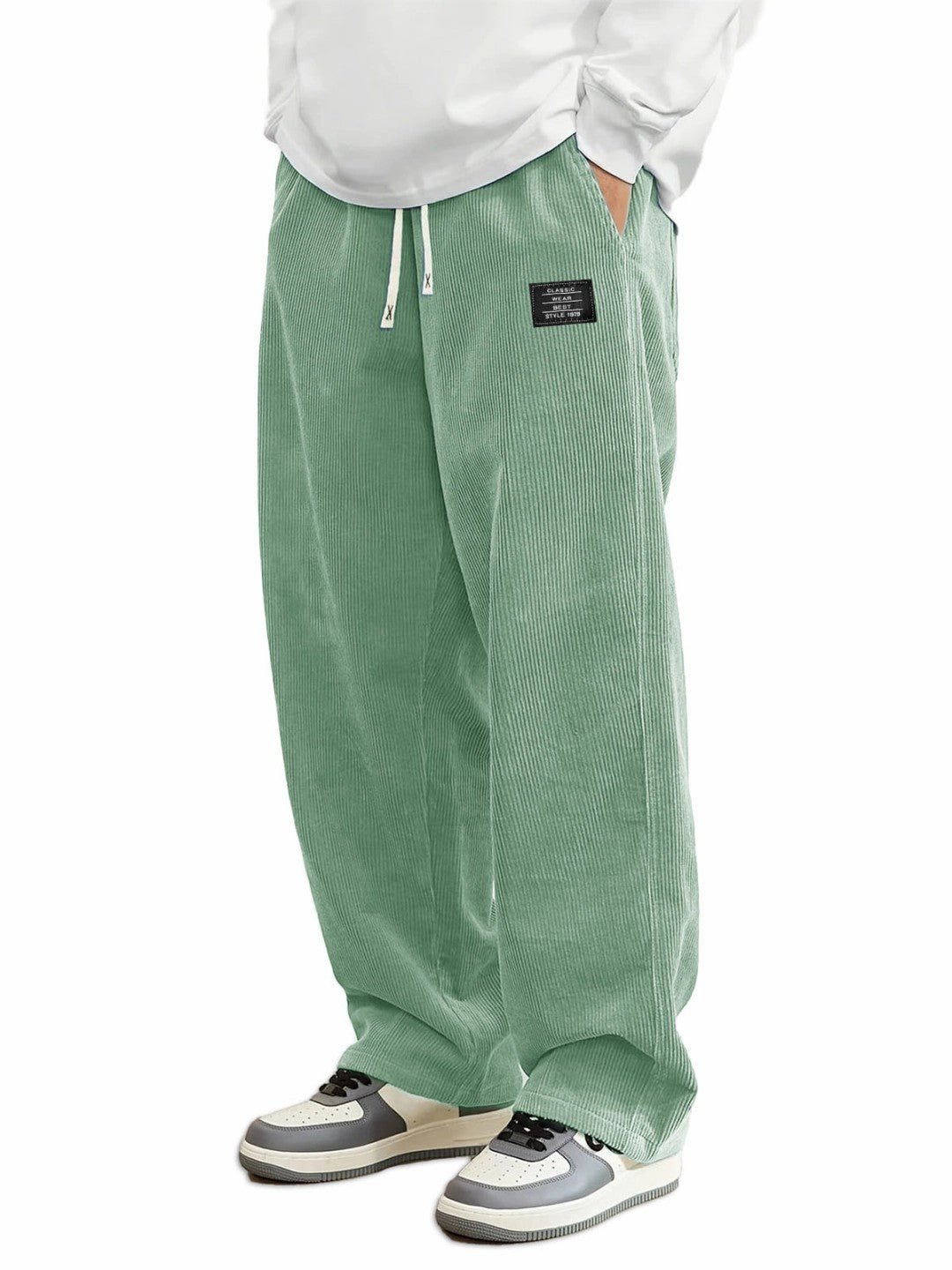 Mens Relaxed-fit Corduroy Casual Pants - RALO COLLECTION STUDIO