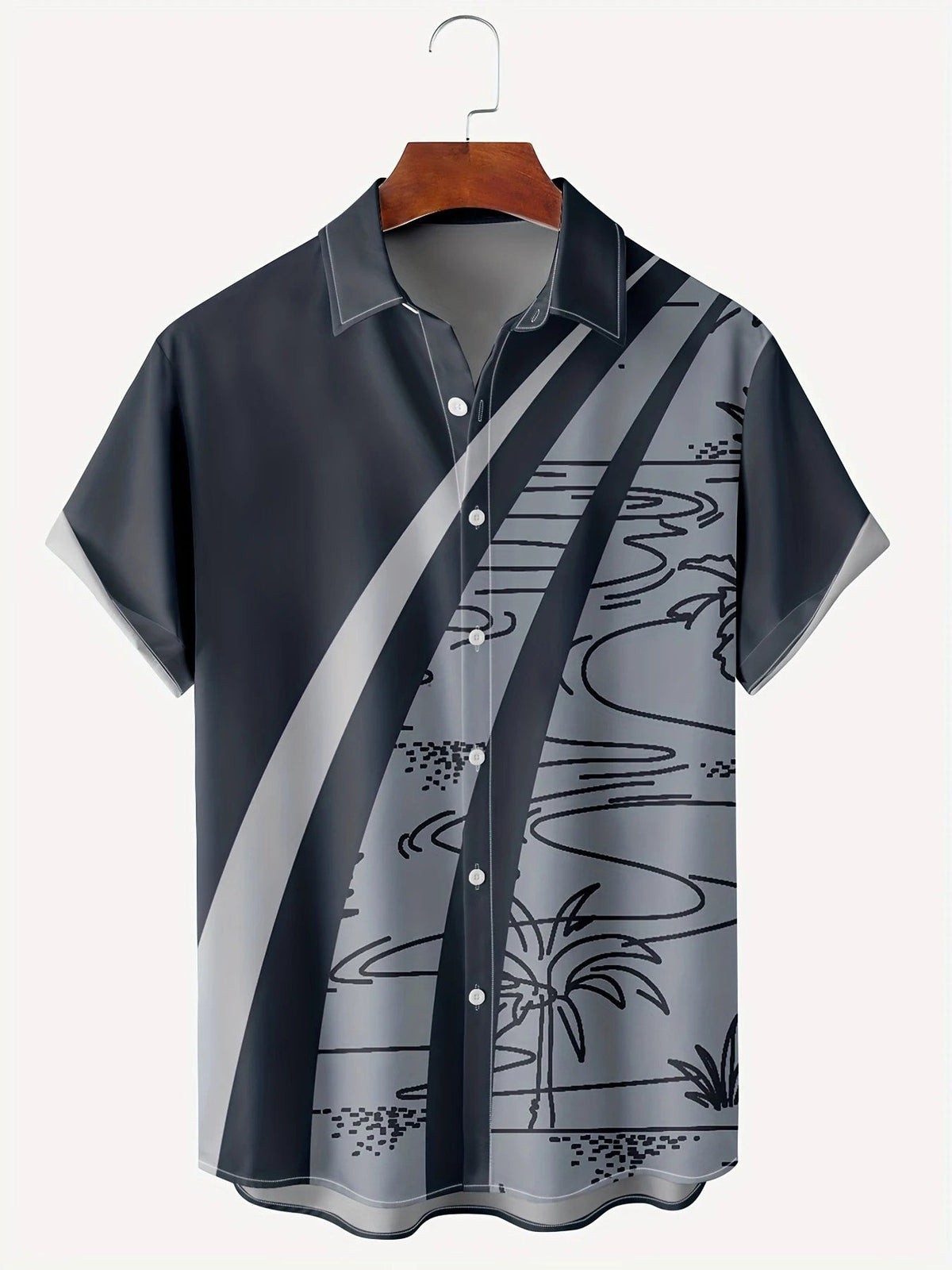 Mens Retro Shirt 3D Printed Top Short Sleeves - RALO COLLECTION STUDIO