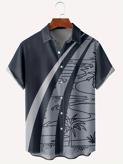 Mens Retro Shirt 3D Printed Top Short Sleeves - RALO COLLECTION STUDIO