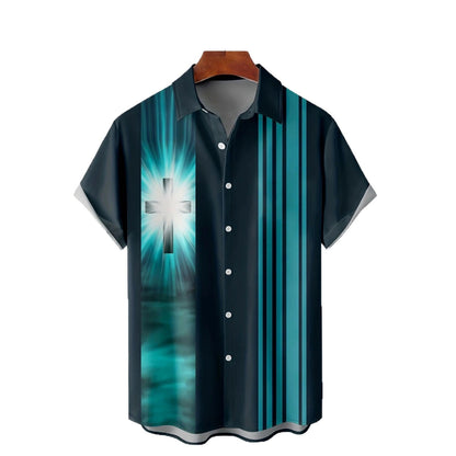 Mens Retro Shirt 3D Printed Top Short Sleeves - RALO COLLECTION STUDIO