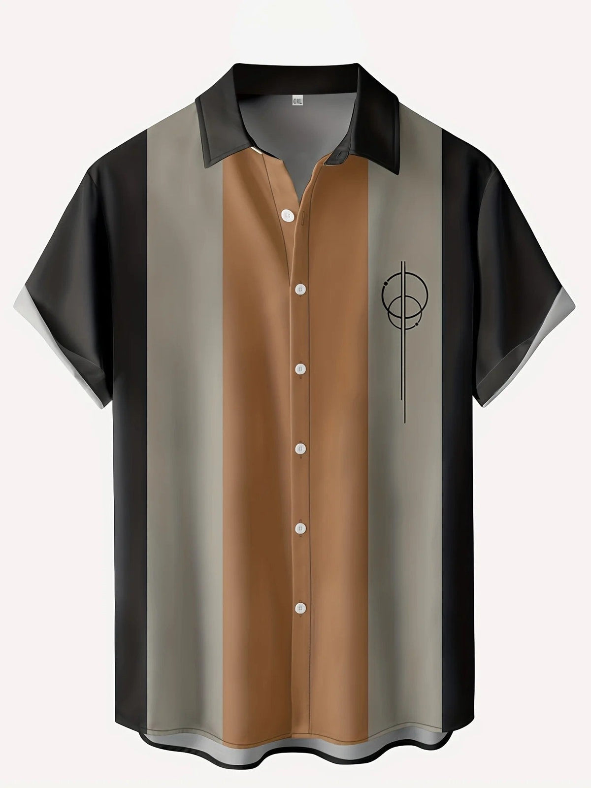 Mens Retro Shirt 3D Printed Top Short Sleeves - RALO COLLECTION STUDIO