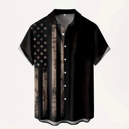 Mens Retro Shirt 3D Printed Top Short Sleeves - RALO COLLECTION STUDIO
