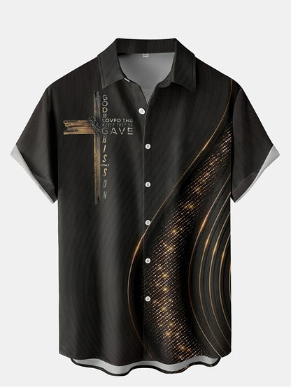 Mens Retro Shirt 3D Printed Top Short Sleeves - RALO COLLECTION STUDIO