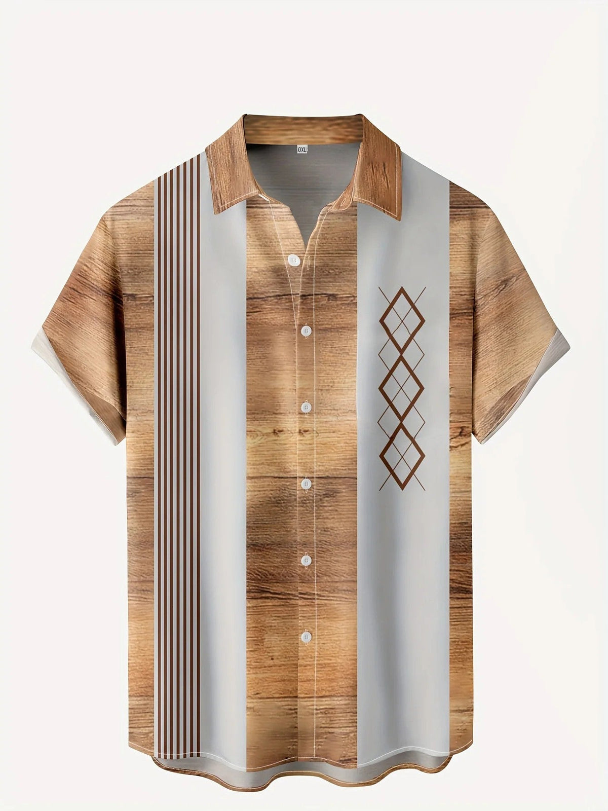 Mens Retro Shirt 3D Printed Top Short Sleeves - RALO COLLECTION STUDIO