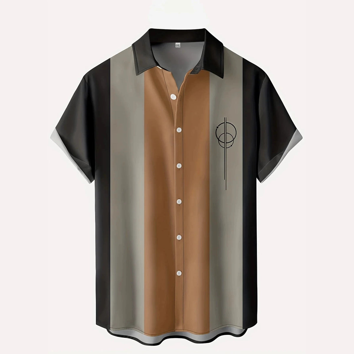 Mens Retro Shirt 3D Printed Top Short Sleeves - RALO COLLECTION STUDIO