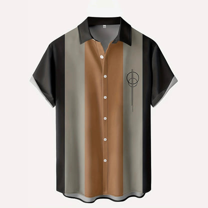 Mens Retro Shirt 3D Printed Top Short Sleeves - RALO COLLECTION STUDIO