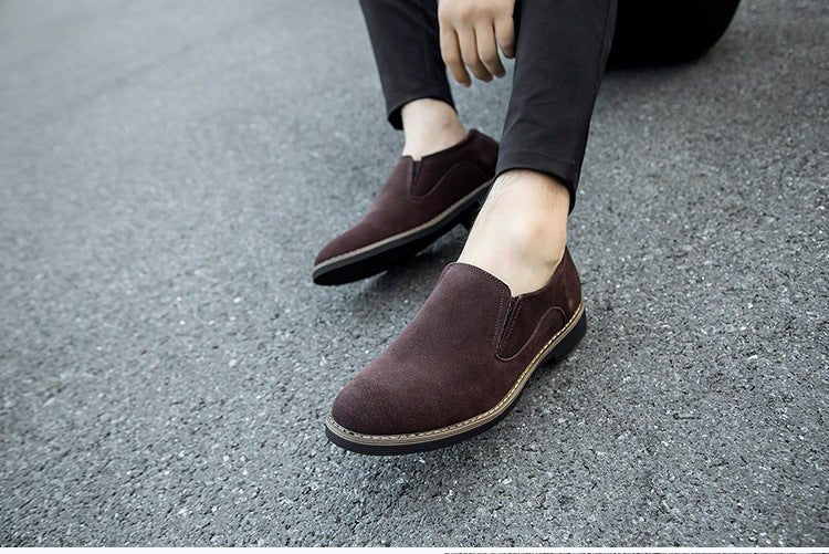 Men's Shoes Frosted Round Toe Men's Casual Leather Shoes For Men - RALO COLLECTION STUDIO