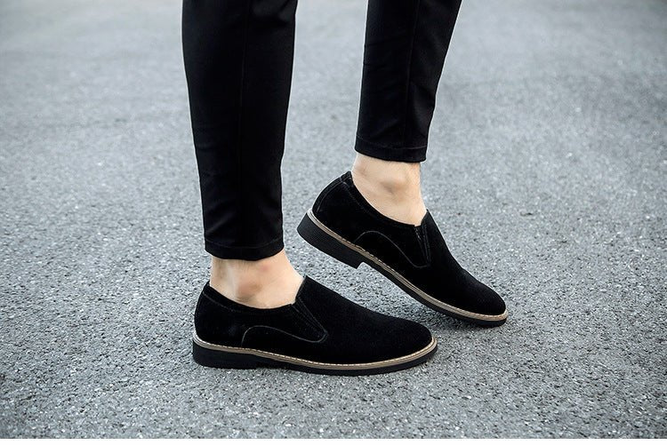 Men's Shoes Frosted Round Toe Men's Casual Leather Shoes For Men - RALO COLLECTION STUDIO