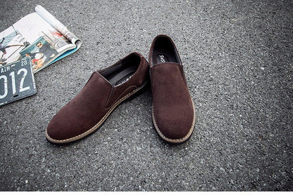 Men's Shoes Frosted Round Toe Men's Casual Leather Shoes For Men - RALO COLLECTION STUDIO