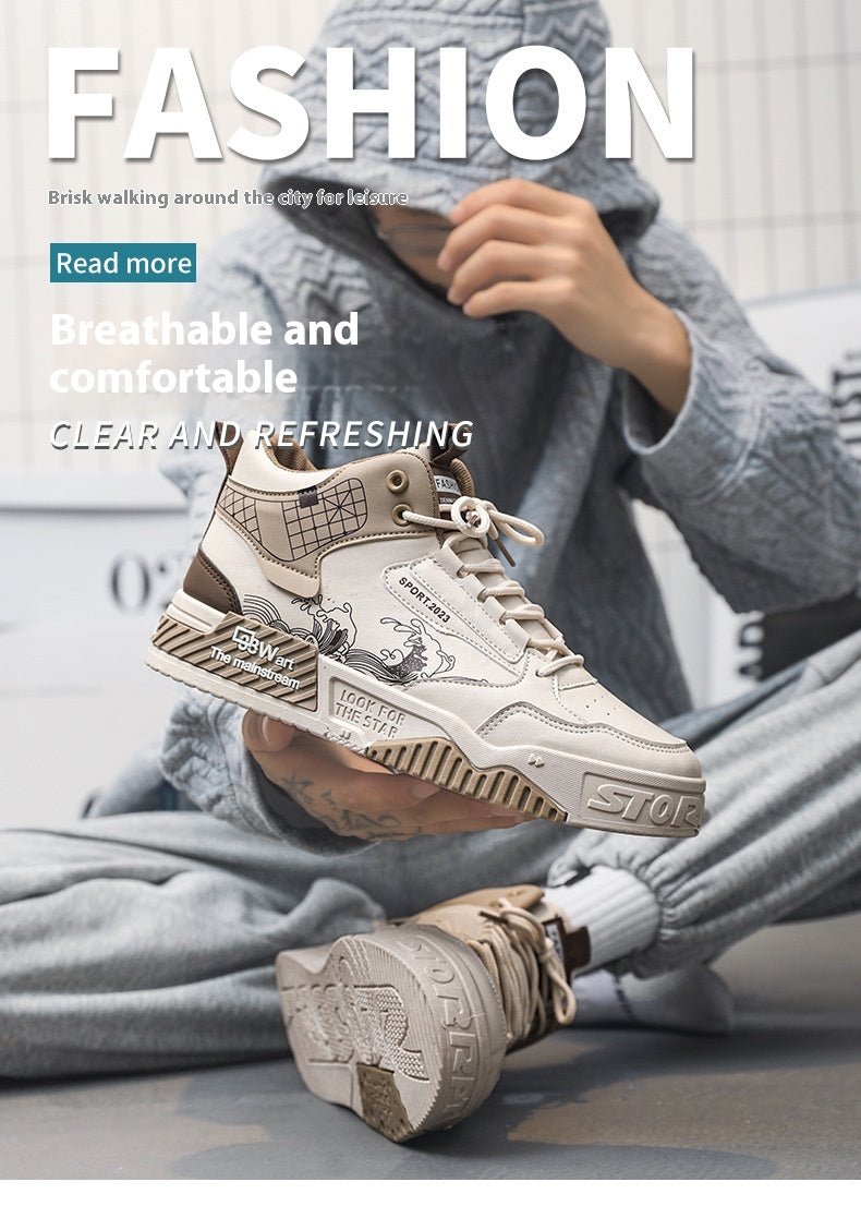 RALO Men’s Easy-Wear High-Top Casual Sports Shoes - RALO COLLECTION STUDIO
