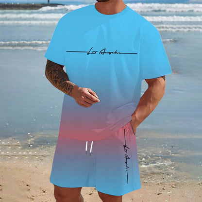 Mens Short-sleeve And Shorts Set For Everyday Casual Sports - RALO COLLECTION STUDIO