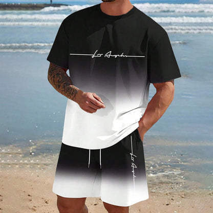 Mens Short-sleeve And Shorts Set For Everyday Casual Sports - RALO COLLECTION STUDIO