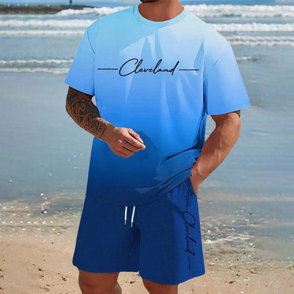 Mens Short-sleeve And Shorts Set For Everyday Casual Sports - RALO COLLECTION STUDIO
