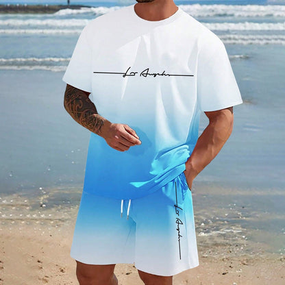 Mens Short-sleeve And Shorts Set For Everyday Casual Sports - RALO COLLECTION STUDIO