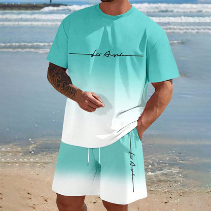 Mens Short-sleeve And Shorts Set For Everyday Casual Sports - RALO COLLECTION STUDIO