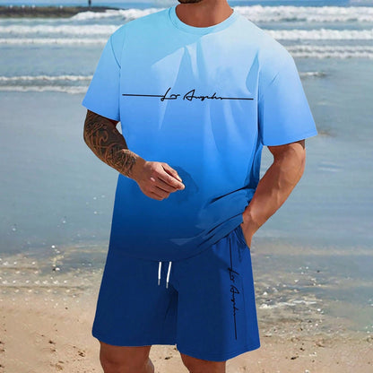 Mens Short-sleeve And Shorts Set For Everyday Casual Sports - RALO COLLECTION STUDIO