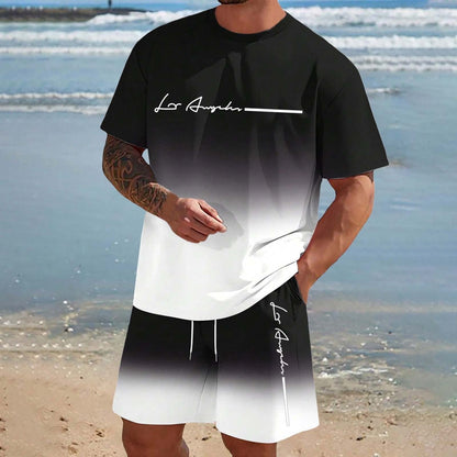 Mens Short-sleeve And Shorts Set For Everyday Casual Sports - RALO COLLECTION STUDIO