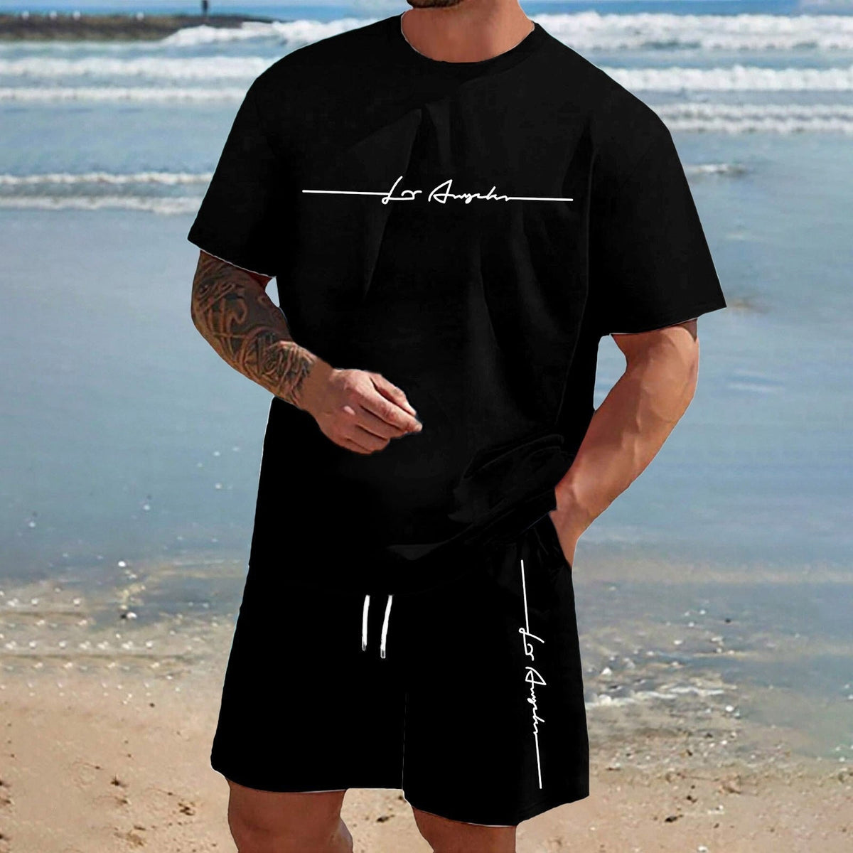 Mens Short-sleeve And Shorts Set For Everyday Casual Sports - RALO COLLECTION STUDIO