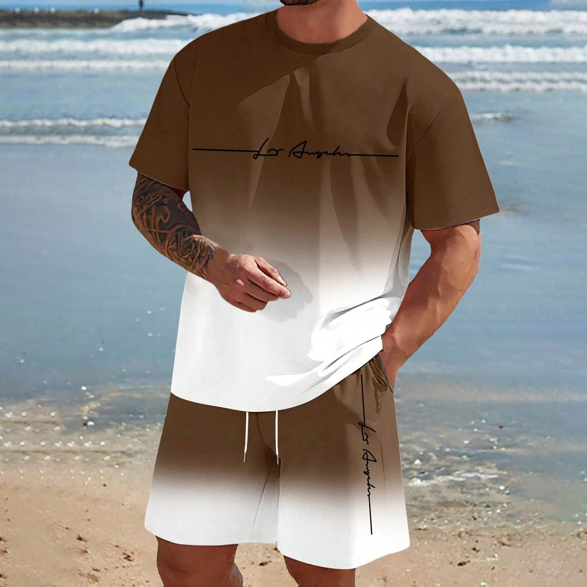 Mens Short-sleeve And Shorts Set For Everyday Casual Sports - RALO COLLECTION STUDIO