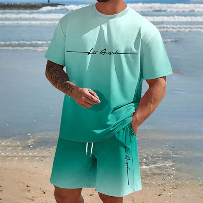 Mens Short-sleeve And Shorts Set For Everyday Casual Sports - RALO COLLECTION STUDIO